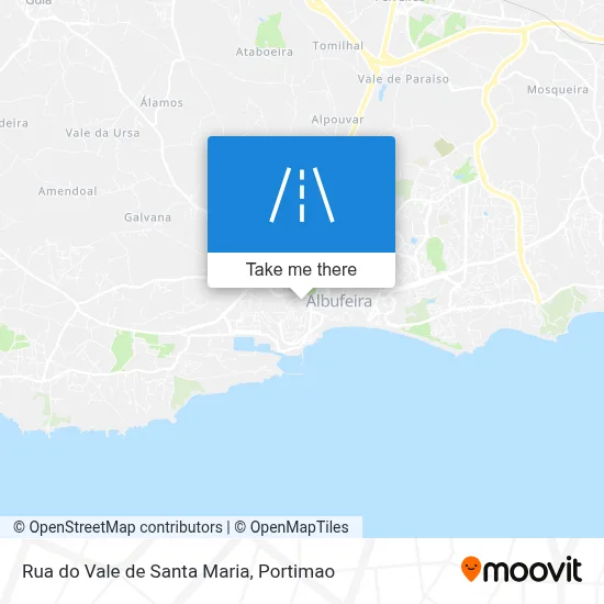 Rua do Vale de Santa Maria map