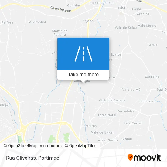 Rua Oliveiras map