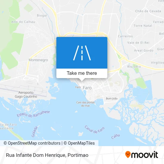 Rua Infante Dom Henrique map