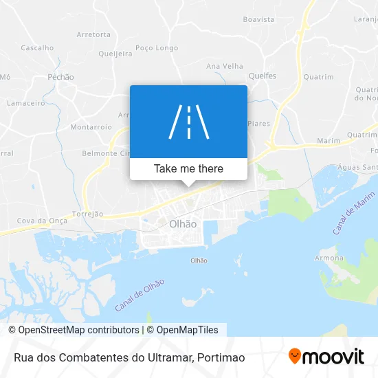 Rua dos Combatentes do Ultramar map
