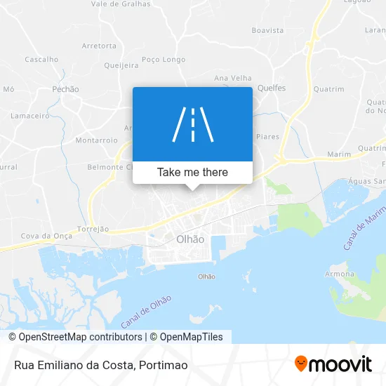 Rua Emiliano da Costa map