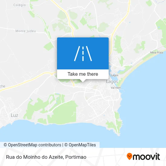 Rua do Moinho do Azeite map