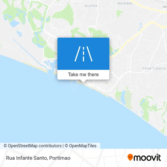 Rua Infante Santo map