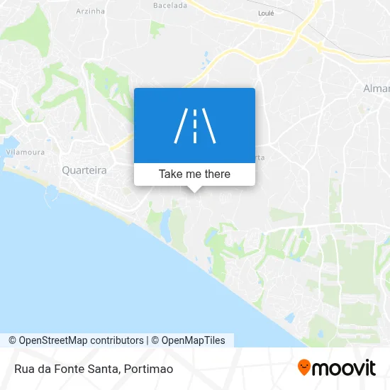 Rua da Fonte Santa map