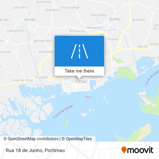 Rua 18 de Junho map