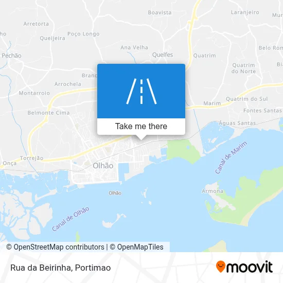 Rua da Beirinha map