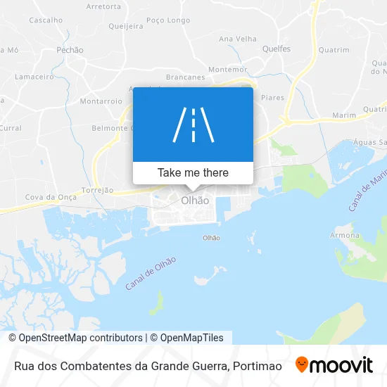 Rua dos Combatentes da Grande Guerra map