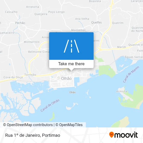 Rua 1º de Janeiro map