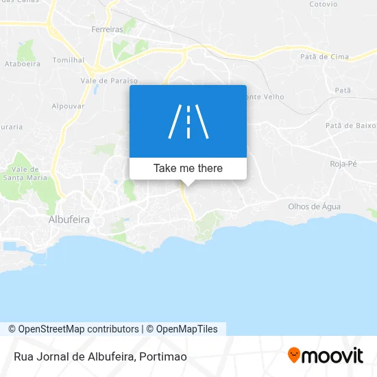 Rua Jornal de Albufeira map