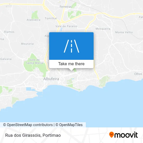Rua dos Girassóis map