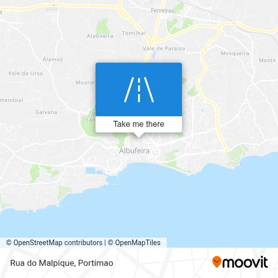 Rua do Malpique map