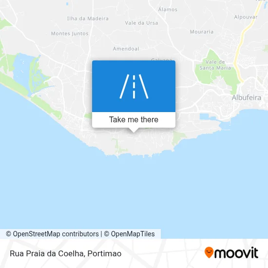 Rua Praia da Coelha map