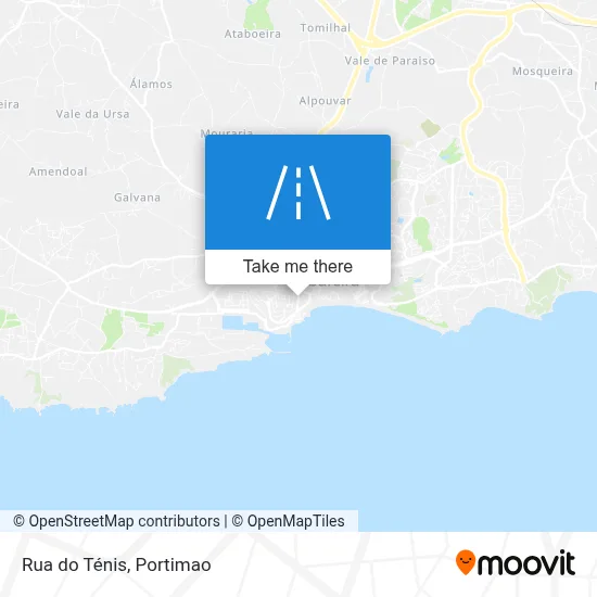 Rua do Ténis map