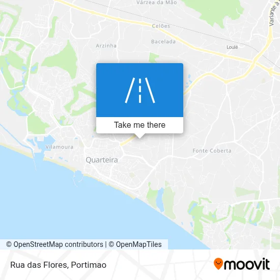 Rua das Flores map