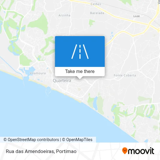 Rua das Amendoeiras map