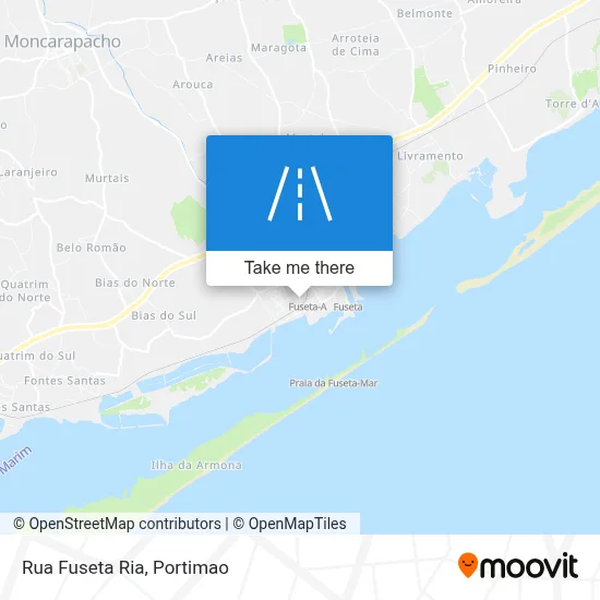 Rua Fuseta Ria map