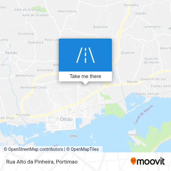 Rua Alto da Pinheira map