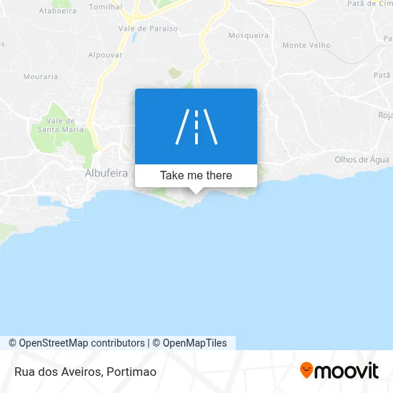 Rua dos Aveiros map