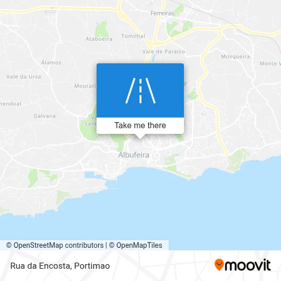 Rua da Encosta map