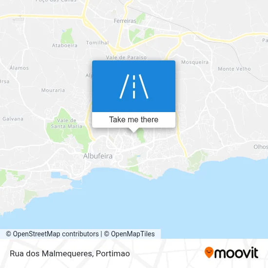 Rua dos Malmequeres map