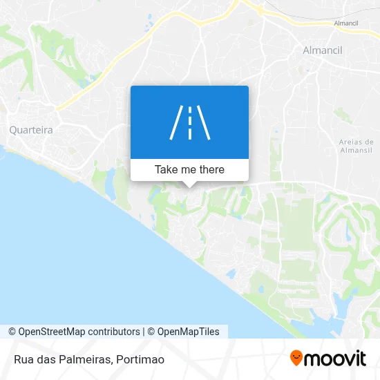 Rua das Palmeiras map
