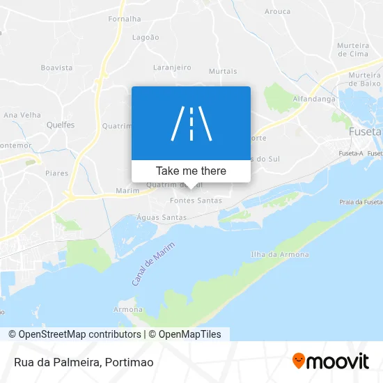 Rua da Palmeira map