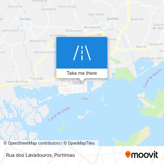 Rua dos Lavadouros map