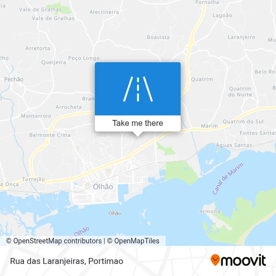 Rua das Laranjeiras map