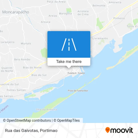 Rua das Gaivotas map