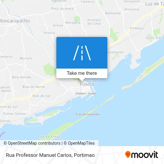 Rua Professor Manuel Carlos map