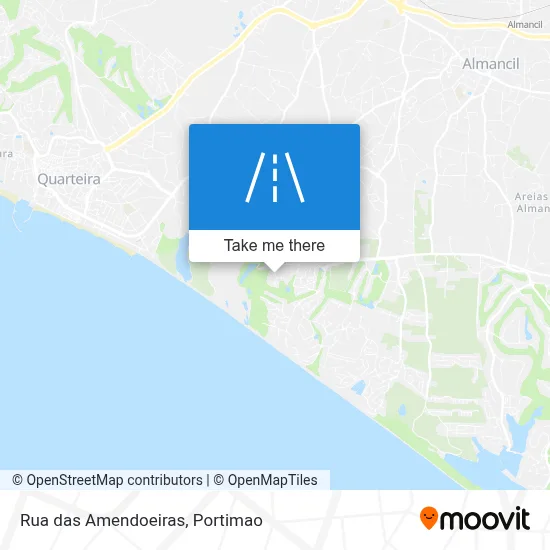 Rua das Amendoeiras map