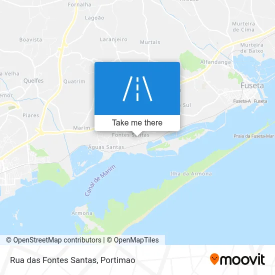 Rua das Fontes Santas map