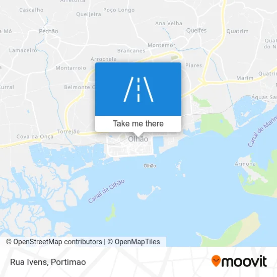 Rua Ivens map