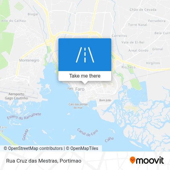 Rua Cruz das Mestras map