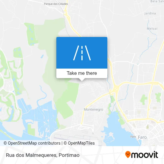 Rua dos Malmequeres map