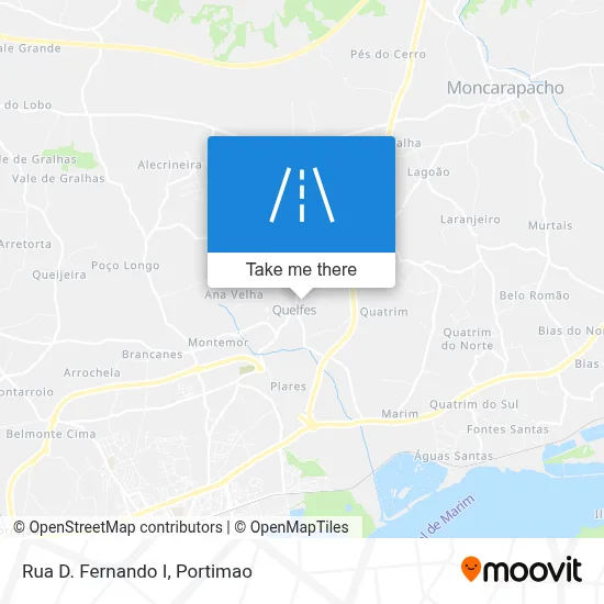 Rua D. Fernando I map