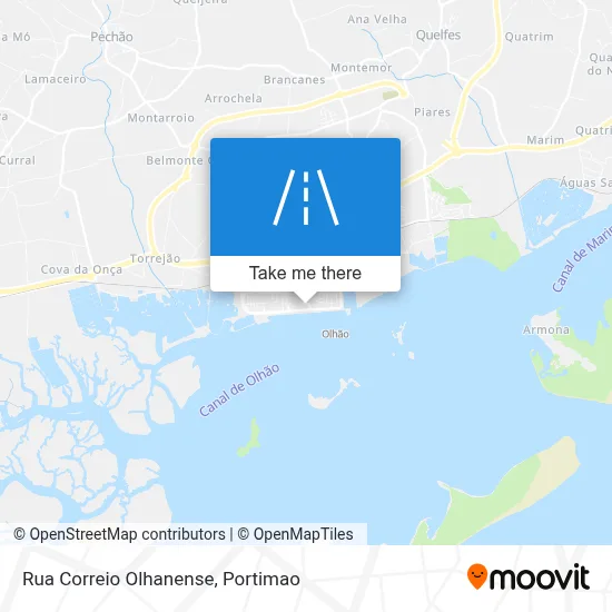 Rua Correio Olhanense map