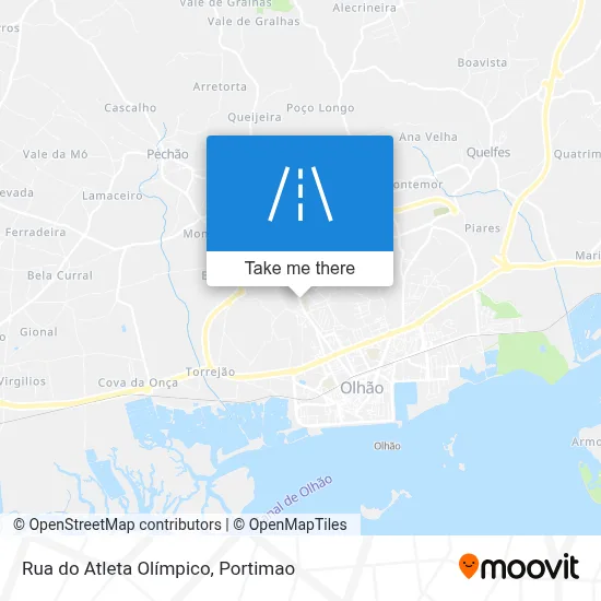 Rua do Atleta Olímpico map