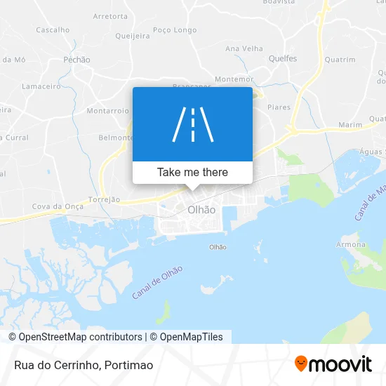 Rua do Cerrinho map