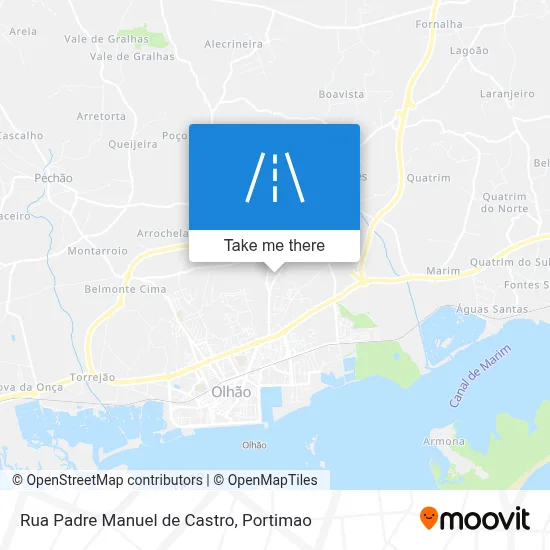 Rua Padre Manuel de Castro map