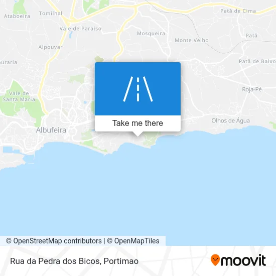 Rua da Pedra dos Bicos map