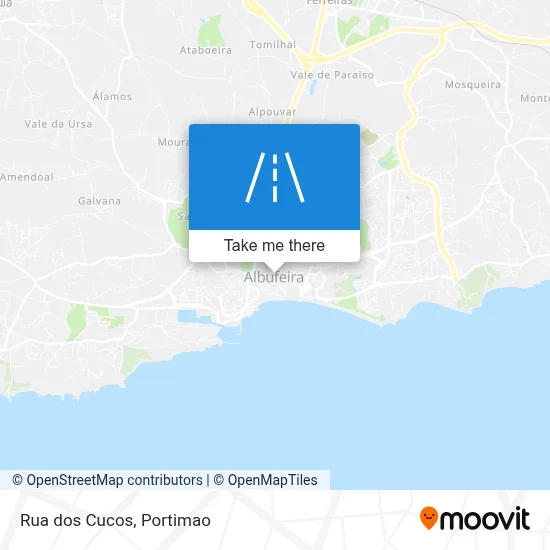 Rua dos Cucos map