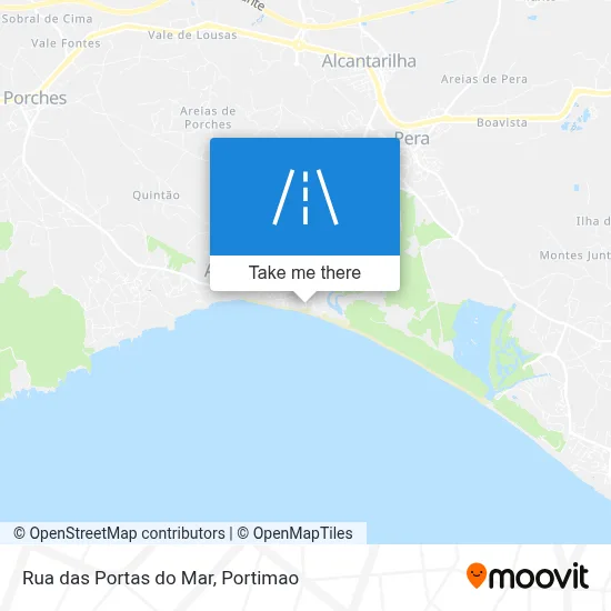 Rua das Portas do Mar map