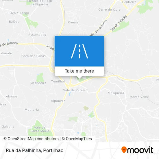 Rua da Palhinha map