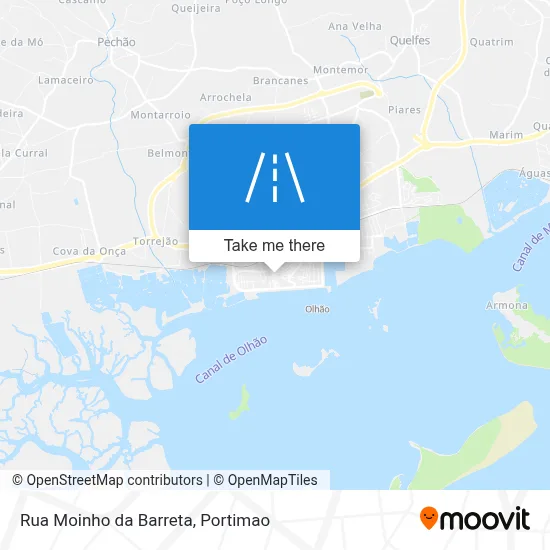 Rua Moinho da Barreta map