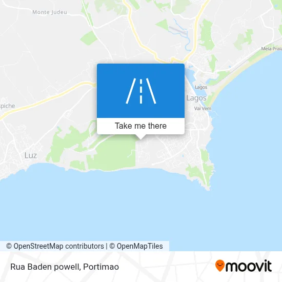 Rua Baden powell map