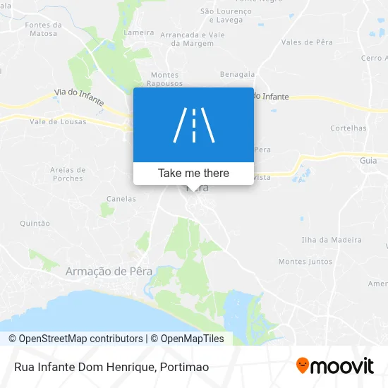 Rua Infante Dom Henrique map