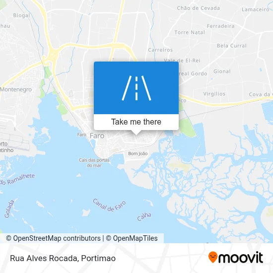 Rua Alves Rocada map