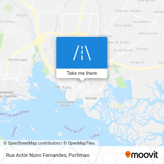 Rua Actor Nuno Fernandes map