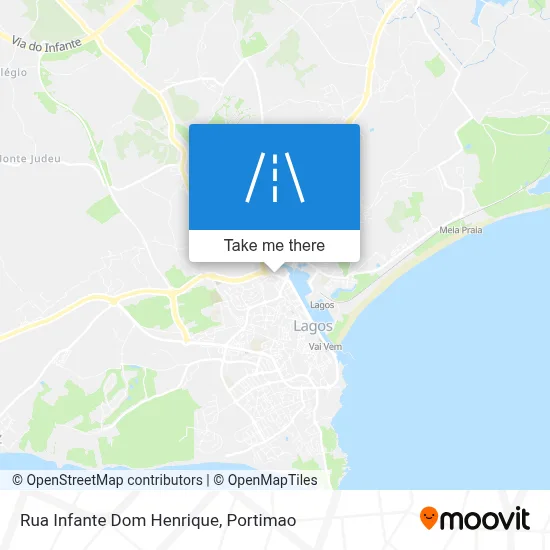 Rua Infante Dom Henrique map